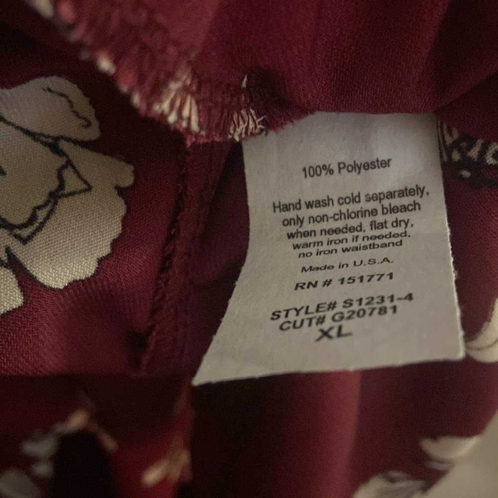 Floral Burgundy Skirt - Picture 7 of 7